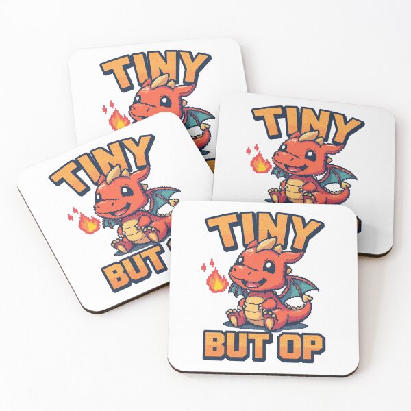 Item preview, Tiny But Overpowered – Retro Pixel Dragon Gamer Design designed and sold by Dhenin Studio.