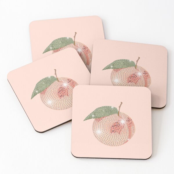Item preview, Everyday Gliittercore | Bejeweled Peach Disco Fruit designed and sold by Parasocialite.