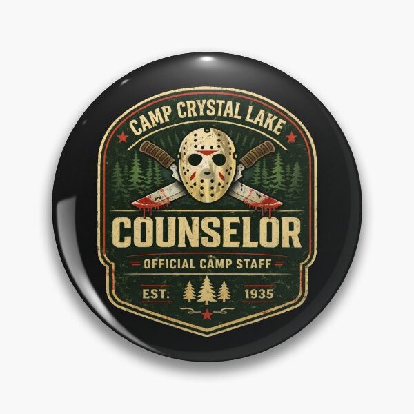 Item preview, Camp Crystal Lake Counselor Horror Camp Staff Vintage Slasher Shirt designed and sold by GhostDawgs.