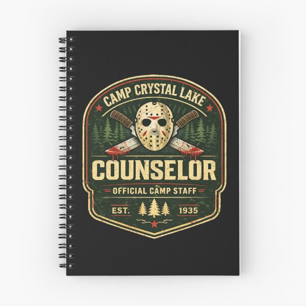 Item preview, Camp Crystal Lake Counselor Horror Camp Staff Vintage Slasher Shirt designed and sold by GhostDawgs.