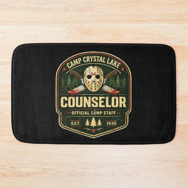 Item preview, Camp Crystal Lake Counselor Horror Camp Staff Vintage Slasher Shirt designed and sold by GhostDawgs.