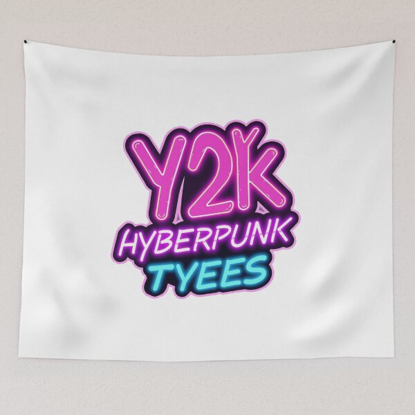 Item preview, Y2K Hyberpunk Neon Sticker – Retro Futuristic Vaporwave Aesthetic Design designed and sold by WorkVibe Studio.
