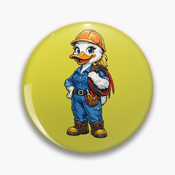 Item preview, Female Duck Electrician designed and sold by EverydayAnimals.