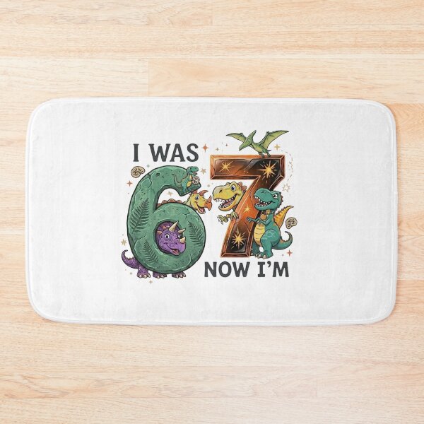 Item preview, I Was 6 Now I’m 7 Christmas Birthday Design | Funny Holiday Kids Celebration designed and sold by DoodloraStudio.