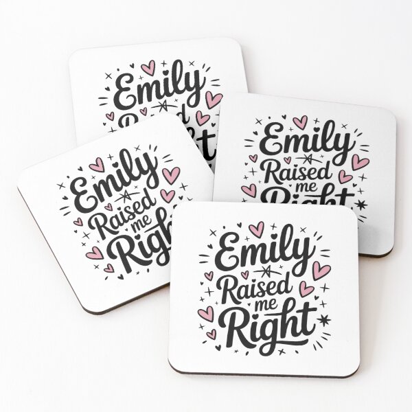 Item preview, Emily Raised Me Right Cute Minimal Mom Shirt designed and sold by VISO-art.