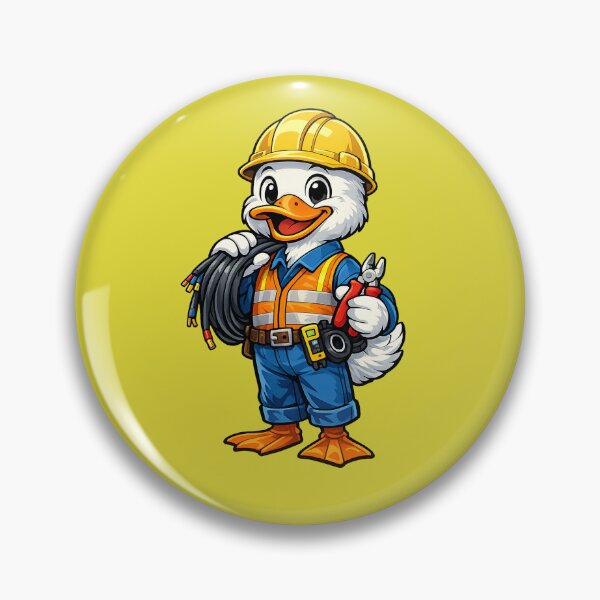 Item preview, Male Duck Electrician designed and sold by EverydayAnimals.