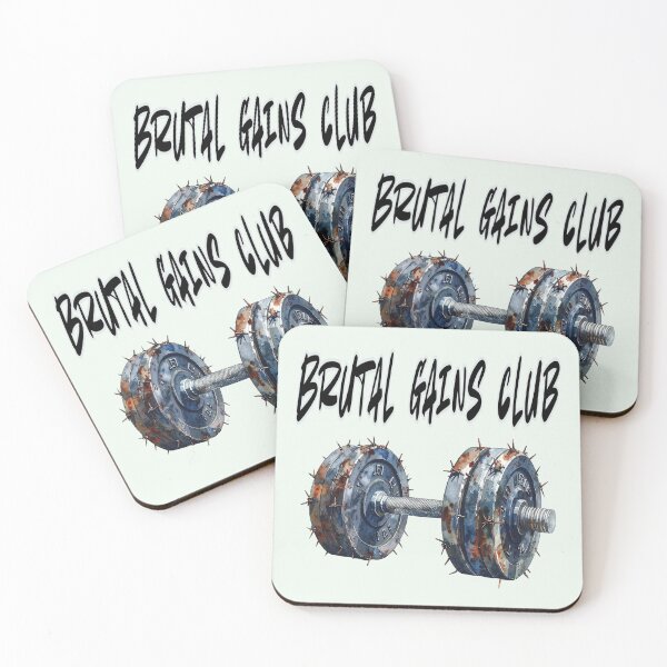 Item preview, Brutal Gains Club, barbed wire dumbbell designed and sold by LiskoDesign.