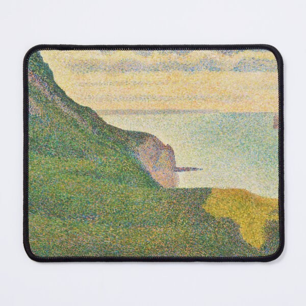 Item preview, Seascape at Port En Bessin Normandy by Georges Seurat: Coastal Pointillist Poster designed and sold by artofuniverse.