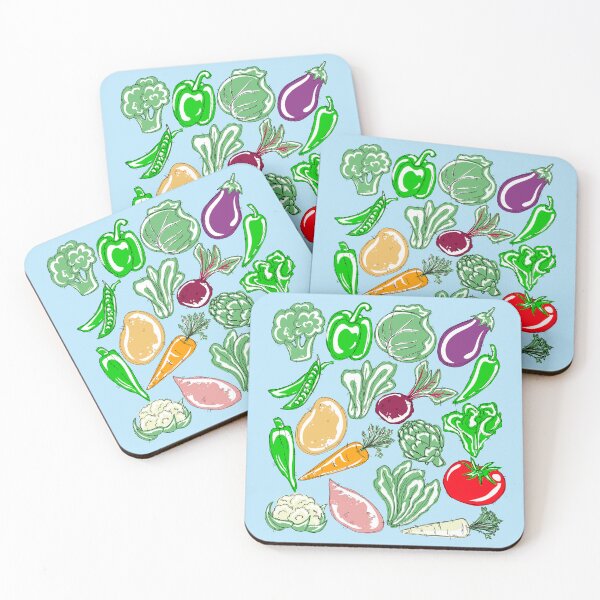Item preview, Yummy Veggies With blue background  designed and sold by missmann.