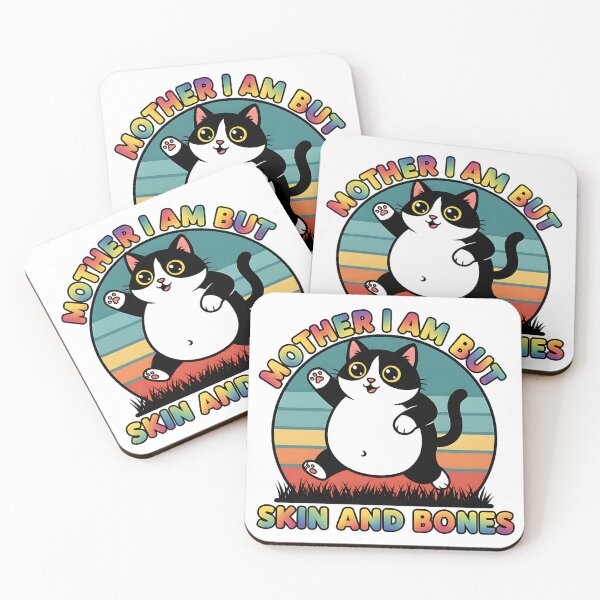 Item preview, skinny cat mom funny bones themed graphic designed and sold by ArtDesignTp.