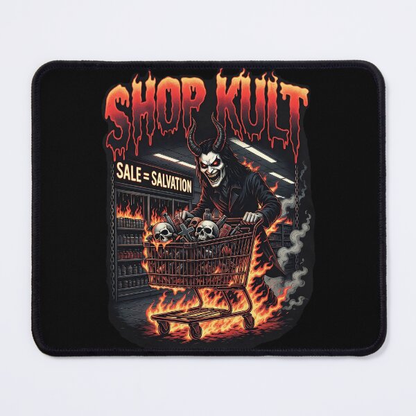 Item preview, Shop Kult Satanic Demon Shopping Cart Horror Art designed and sold by MorbidDreams.