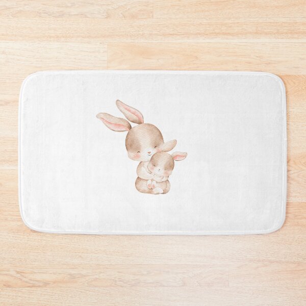 Item preview, Watercolor Mother and Baby Rabbit - Adorable Spring Bunny Gift designed and sold by FuzionRaptor.