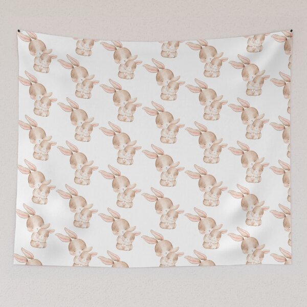 Item preview, Watercolor Mother and Baby Rabbit - Adorable Spring Bunny Gift designed and sold by FuzionRaptor.