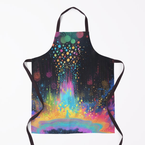 Item preview, Surreal Rainbow Waterfall Psychedelic Portal Art designed and sold by LuminousFoundry.