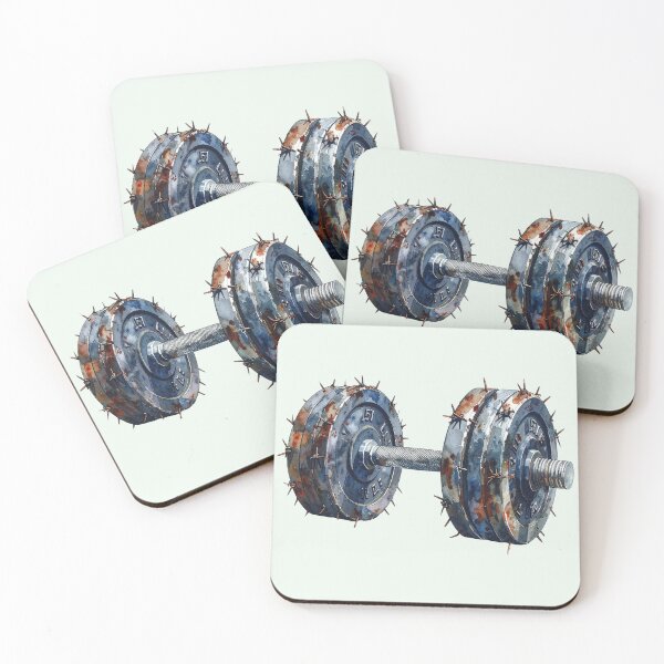 Item preview, dumbbell with barbed wire designed and sold by LiskoDesign.