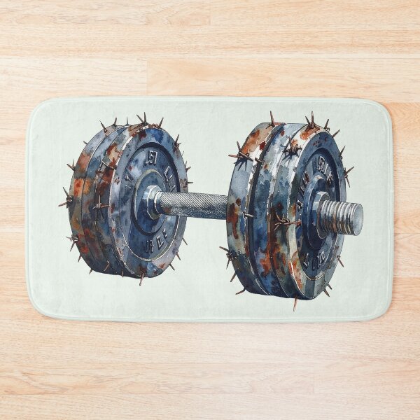 Item preview, dumbbell with barbed wire designed and sold by LiskoDesign.