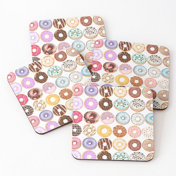 Item preview, Colorful Donut Pattern Sweet Dessert Illustration designed and sold by Cutethings3.