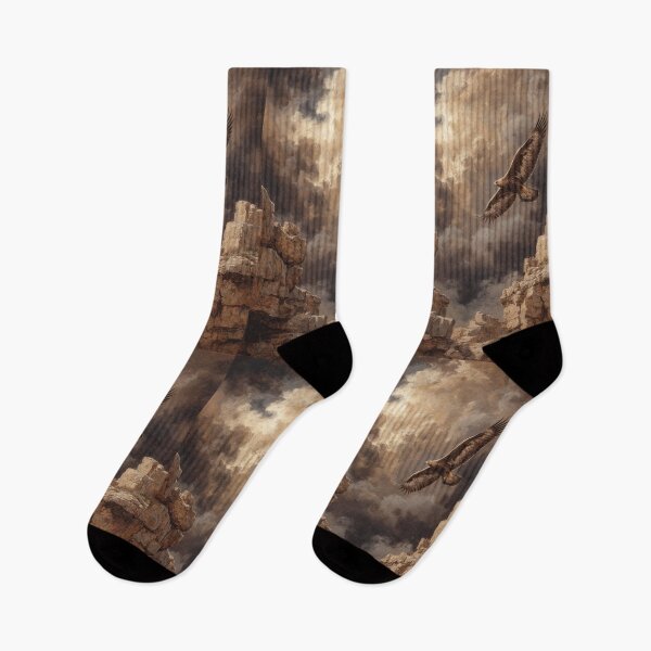 Item preview, A powerful Golden Eagle descending toward rocky cliffs, Birds in Motion designed and sold by CDC40.