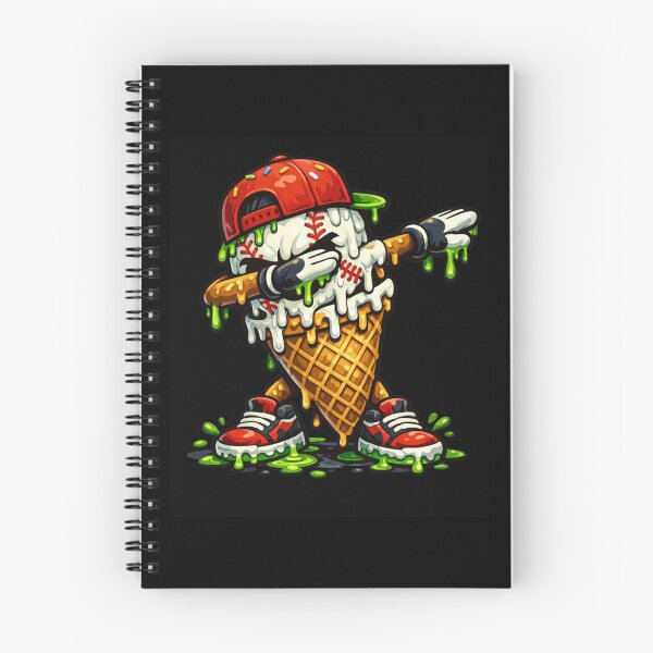 Artikelvorschau, Baseball-Eiswaffel-Maskottchen beim Dabben entworfen und verkauft von Ali-printshop.