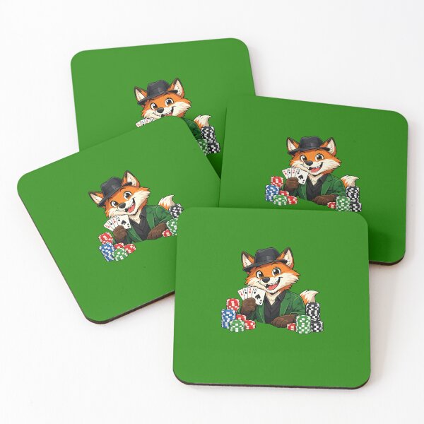 Item preview, Male Fox Poker Player designed and sold by EverydayAnimals.