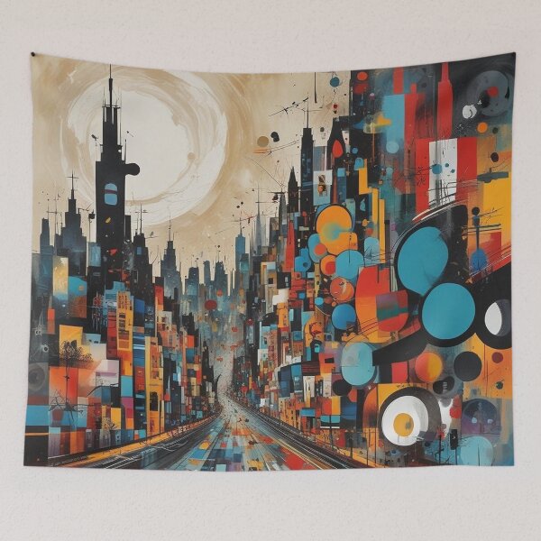 Item preview, Cityscape and, Miro art  designed and sold by Terry Collett.