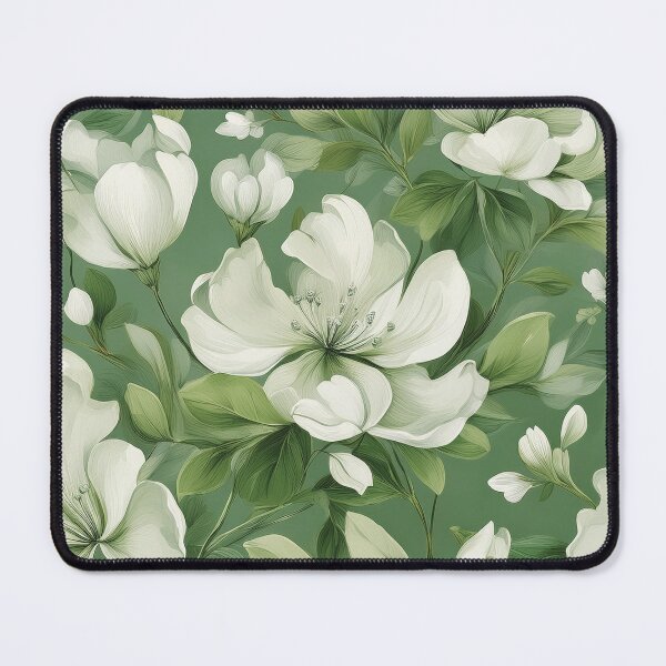 Item preview, Sage green bridal floral and leafy botanicals watercolor leaves painting spring theme shades of green designed and sold by navitalidesign.