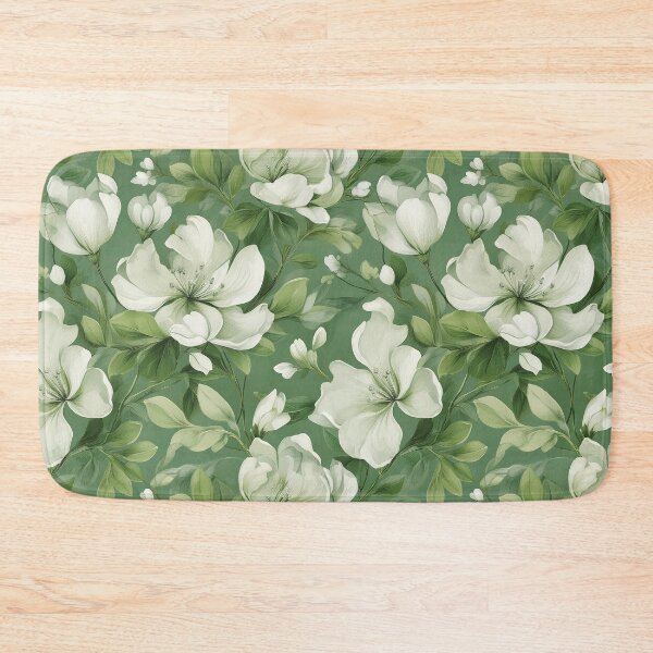 Item preview, Sage green bridal floral and leafy botanicals watercolor leaves painting spring theme shades of green  designed and sold by navitalidesign.