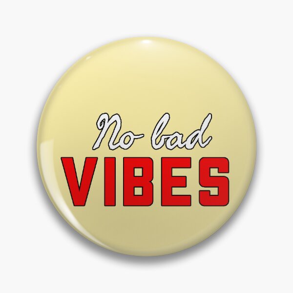 Item preview, No Bad Vibes Positive Phrase Minimalist Aesthetic Design Good Vibes Motivational Gift designed and sold by AstronautMerch.
