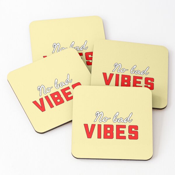 Item preview, No Bad Vibes Positive Phrase Minimalist Aesthetic Design Good Vibes Motivational Gift designed and sold by AstronautMerch.