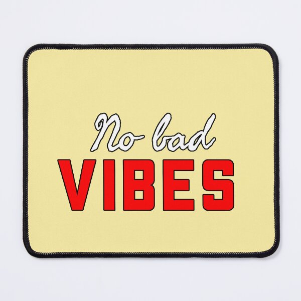 Item preview, No Bad Vibes Positive Phrase Minimalist Aesthetic Design Good Vibes Motivational Gift designed and sold by AstronautMerch.