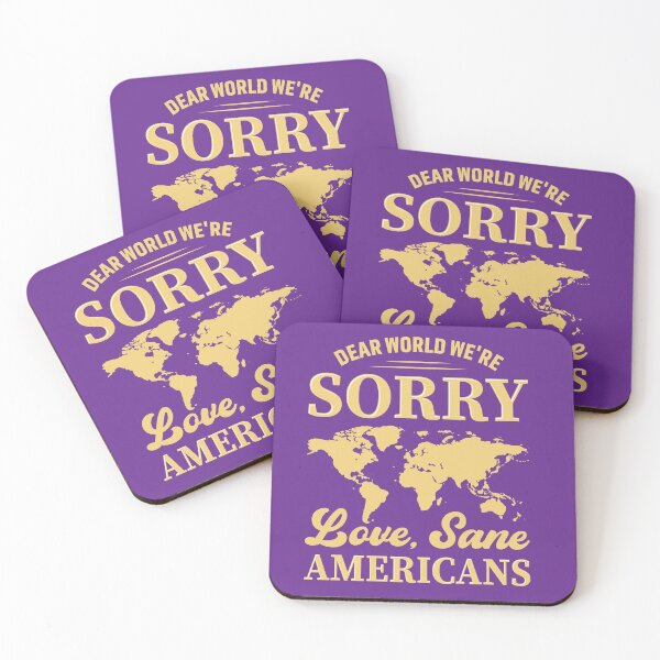 Item preview, Dear World We’re Sorry – Unity World Map Design designed and sold by ZentifyPrints.