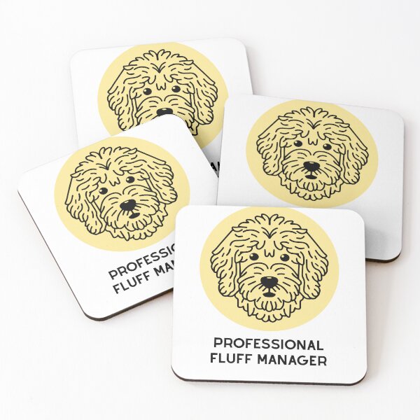 Item preview, Goldendoodle Cute Line Art Design Profesional Fluff Manager designed and sold by PeriwinkleStone.