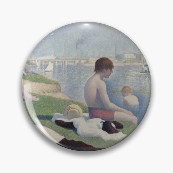 Item preview, Seated Nude by Georges Seurat: Neo Impressionist Pointillist Fine Art Poster designed and sold by artofuniverse.