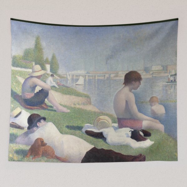 Item preview, Seated Nude by Georges Seurat: Neo Impressionist Pointillist Fine Art Poster designed and sold by artofuniverse.
