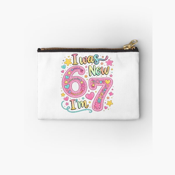 Item preview, I Was 6, Now I'm 7 - Cute Pastel Kawaii 7th Birthday Celebration T-Shirt Design designed and sold by DoodloraStudio.