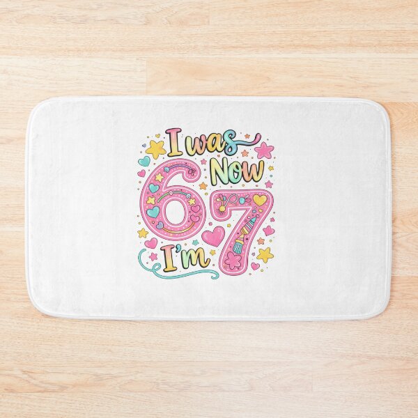 Item preview, I Was 6, Now I'm 7 - Cute Pastel Kawaii 7th Birthday Celebration T-Shirt Design designed and sold by DoodloraStudio.