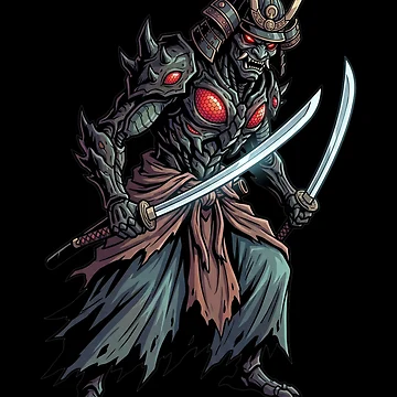 Artwork thumbnail, Horror Alien Samurai by ReneMM