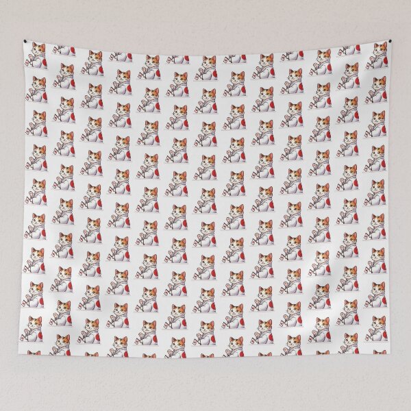Item preview, Funny Japanese cat flag  designed and sold by AddlPoolart.