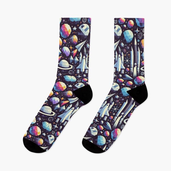 Item preview, space themed pattern designed and sold by TEEJAMBOREE.