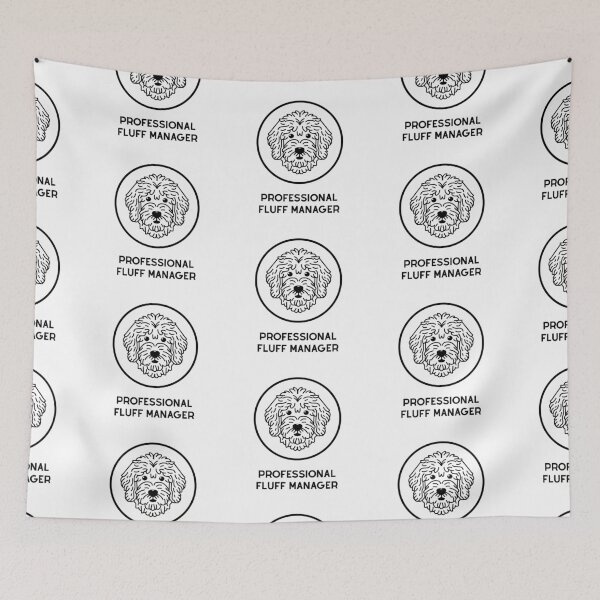 Item preview, Goldendoodle Cute Line Art Design Profesional Fluff Manager designed and sold by PeriwinkleStone.