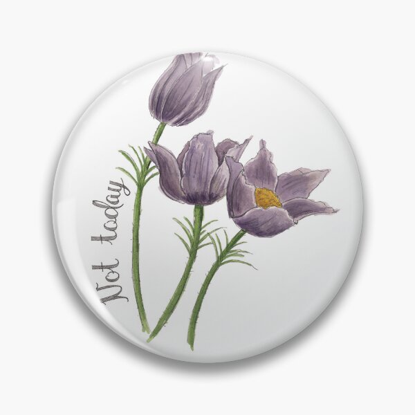 Item preview, Not Today Purple Florals designed and sold by NaughtyFlorals.