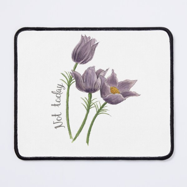 Item preview, Not Today Purple Florals designed and sold by NaughtyFlorals.