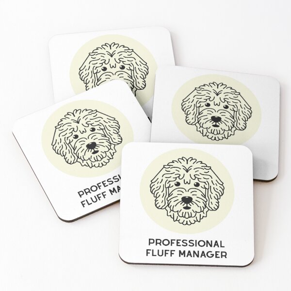 Item preview, Goldendoodle Cute Line Art Design Profesional Fluff Manager designed and sold by PeriwinkleStone.