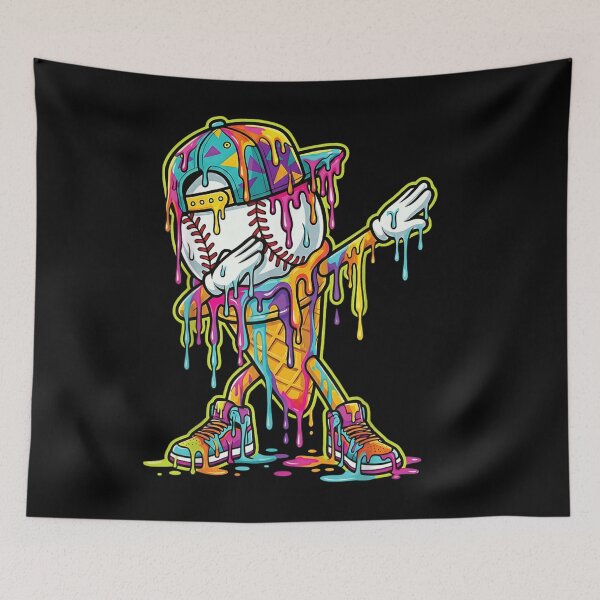 Item preview, Dripping Baseball Drip Boys Ice Cream Drip  designed and sold by Ali-printshop.