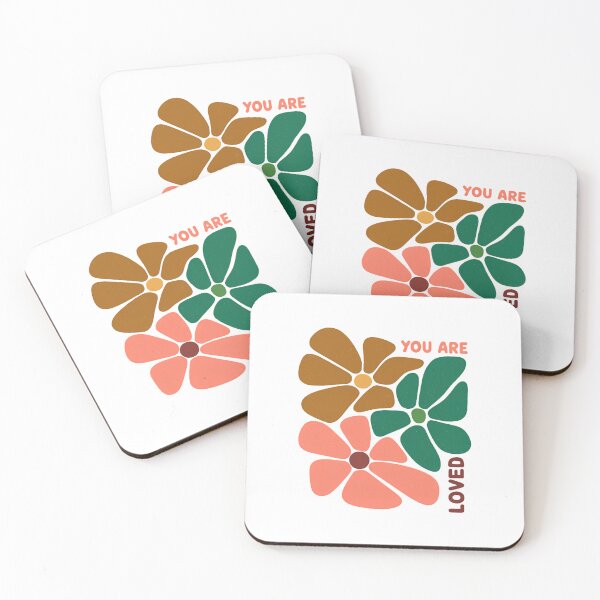 Item preview, You Are Loved | Retro Floral Daisy Graphic designed and sold by HBDStudio.