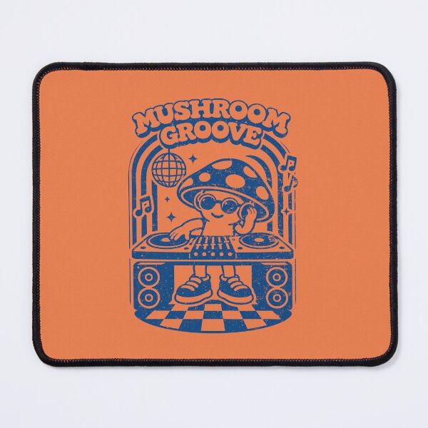 Item preview, Mushroom Groove DJ Retro Music Vibes designed and sold by CamaleonDesigns.