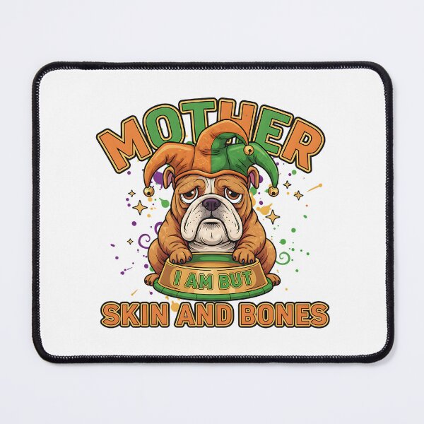 Item preview, skinny bulldog mardi gras funny pet graphic designed and sold by ArtDesignTp.