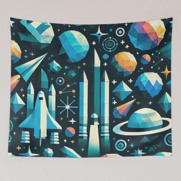 Item preview, space themed pattern designed and sold by TEEJAMBOREE.
