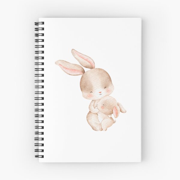 Item preview, Watercolor Mother and Baby Rabbit - Adorable Spring Bunny Gift designed and sold by FuzionRaptor.