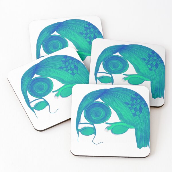 Item preview, 2 toned hand drawn indie girl designed and sold by Sol Nox Creative.
